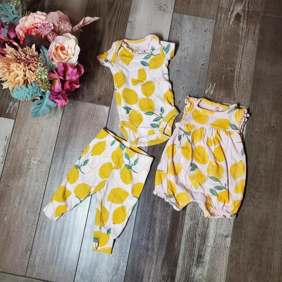 Just One You Made By Carter's Lemon Newborn Baby Bundle Size NB & 3M - Picture 1 of 11